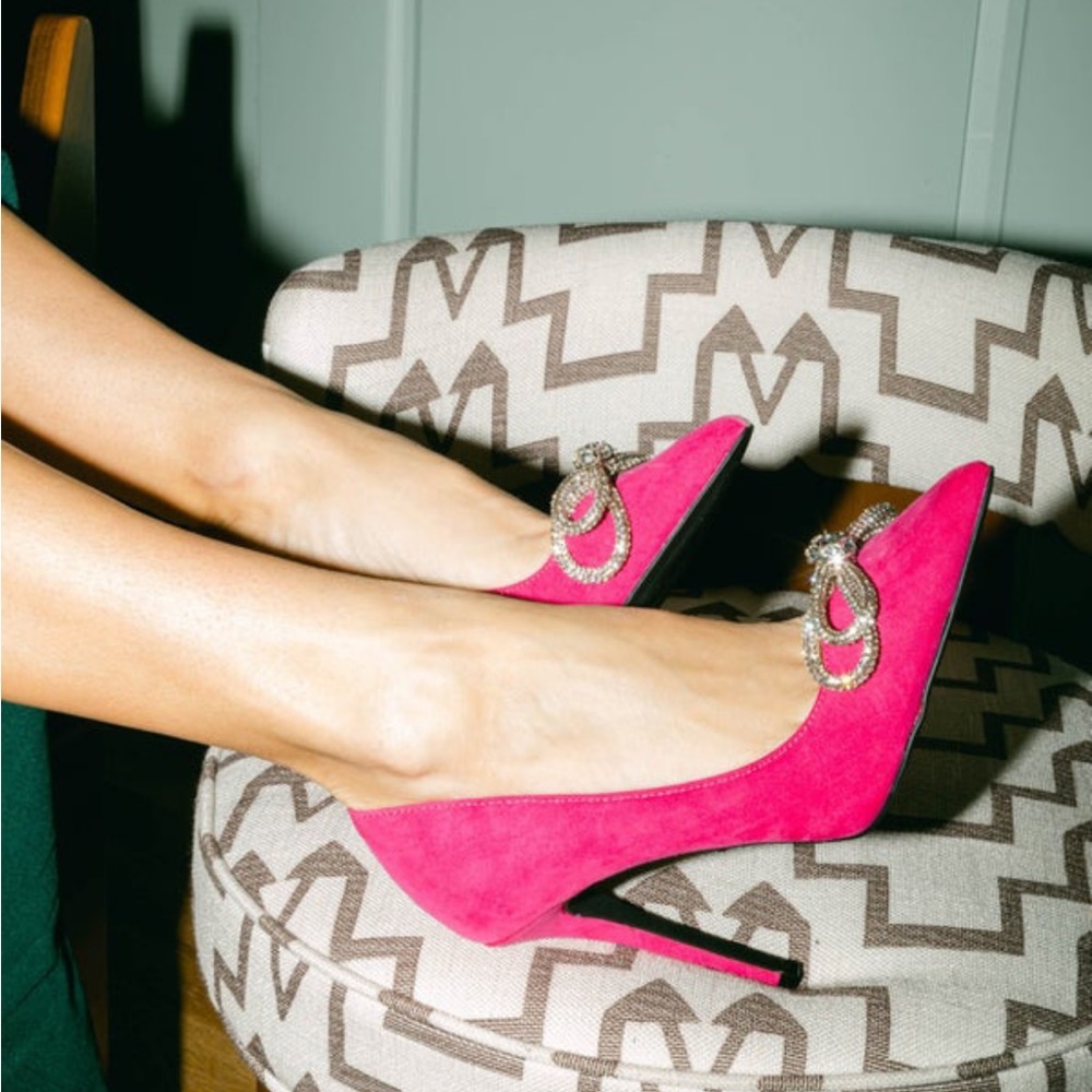 Pink high heels
